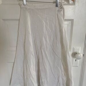 Vintage White Wraparound Women's Skirt